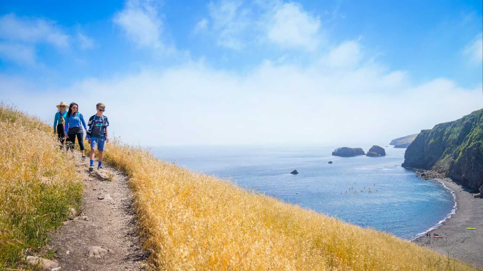 Enjoy breathtaking coastal views and vibrant sunsets near Channel Islands National Park.