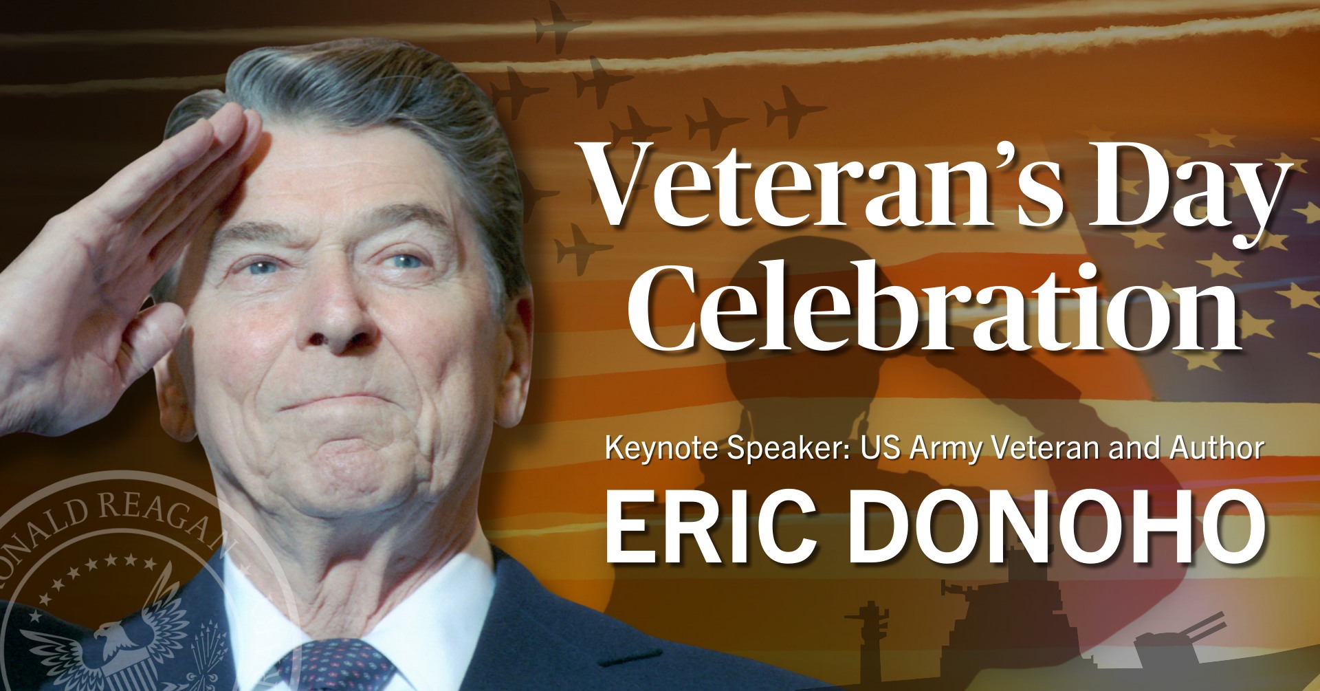 Veterans Day commemoration at the Ronald Reagan Presidential Library — honoring service members with music, displays, and ceremonies.